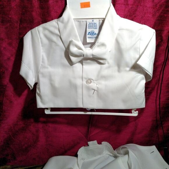 Vintage never wore child's 3 piece suit white - Picture 4 of 12